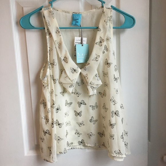 Butterfly Foil Flowing Top - Picture 1 of 8